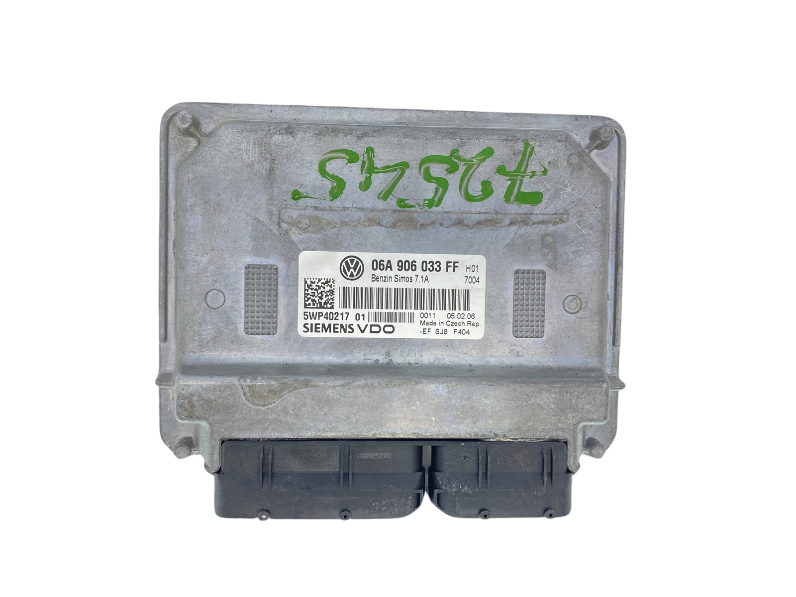 Juhtplokk 06A906033FF 5WP40217 01 VW Seat Siemens 63428 main product photo