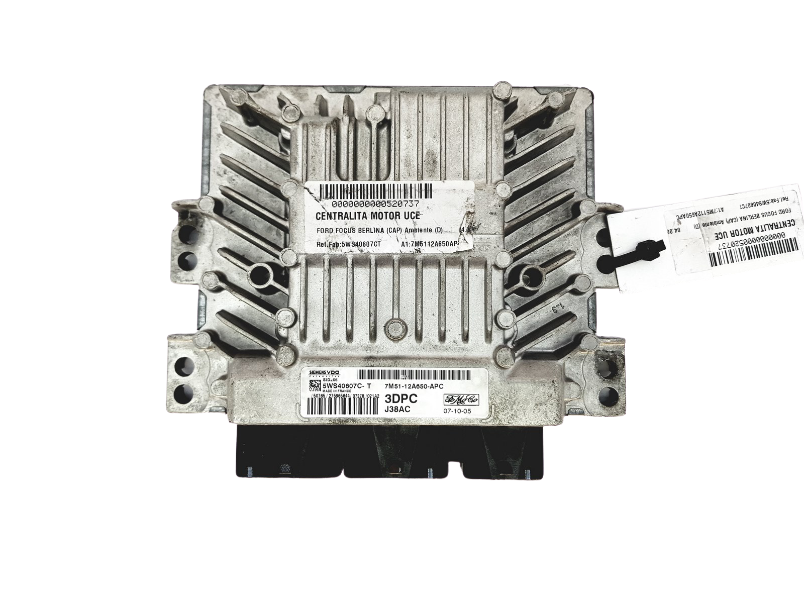 Juhtplokk 5WS40607C-T 7M51-12A650-APC Ford Siemens main product photo