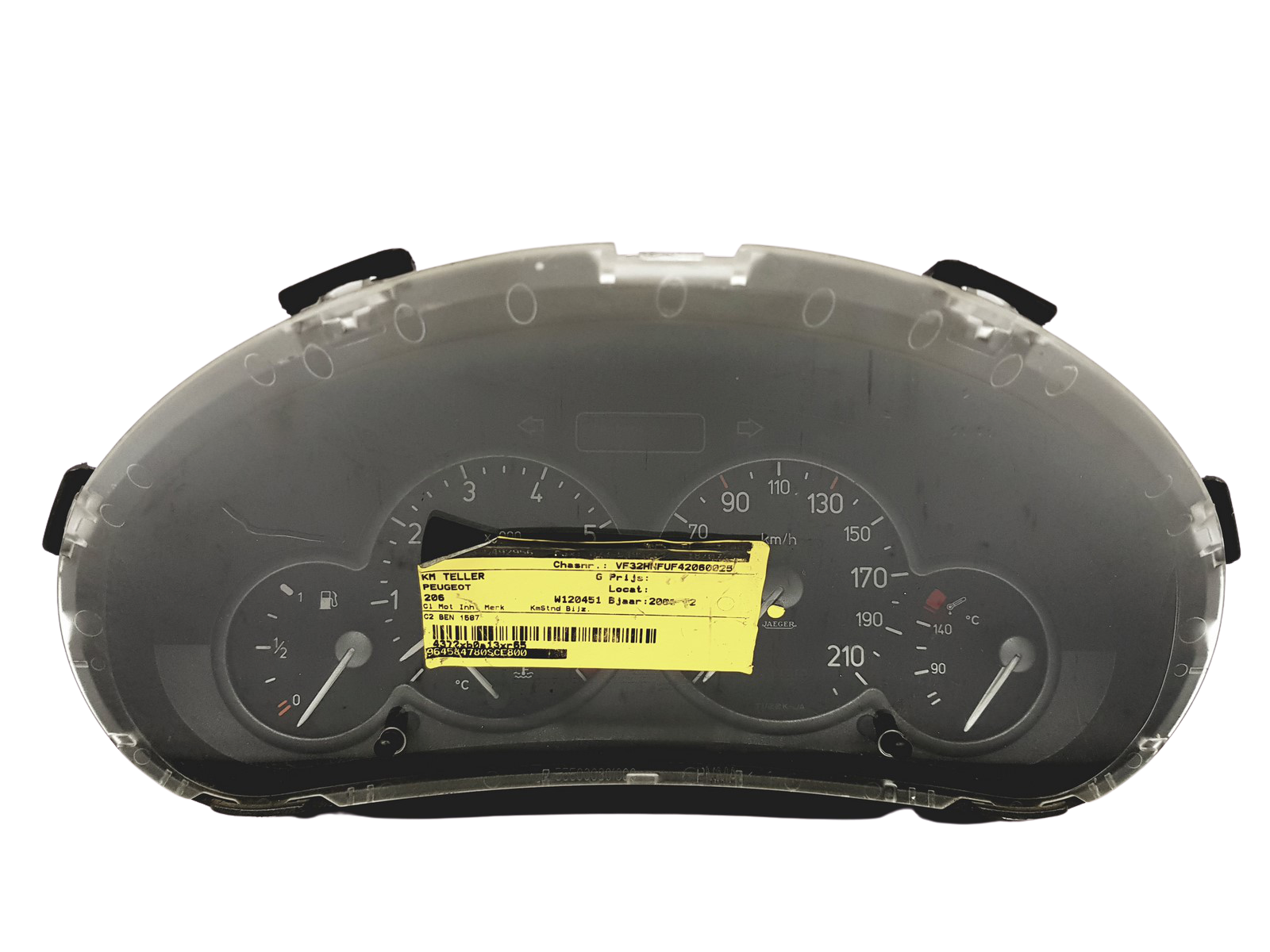 Tahhomeeter Peugeot 206 9645847180 30977 main product photo