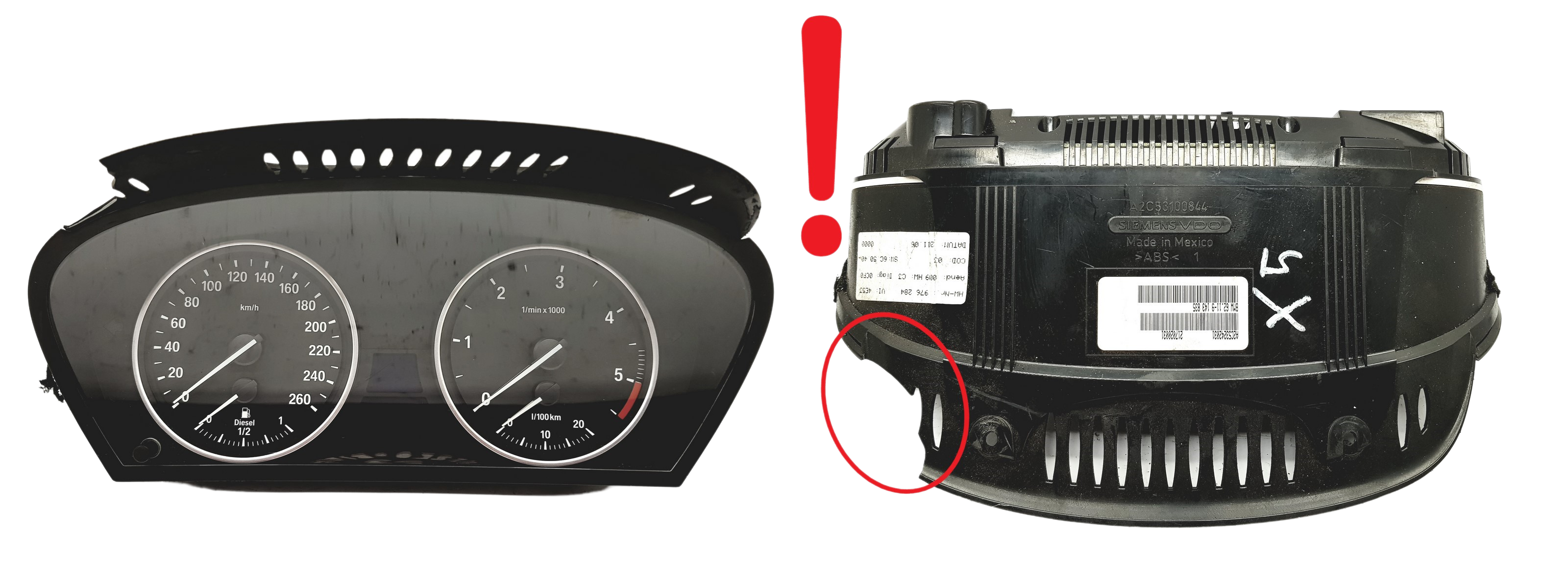 Tahhomeeter BMW X5 6211 9143835 A2C53242031 main product photo