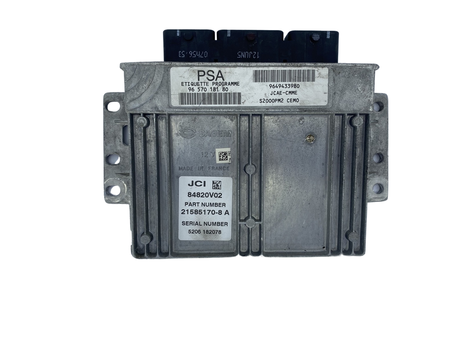 Juhtplokk 9657018180 9649433980 21585170-8 A PSA Sagem 48303 main product photo