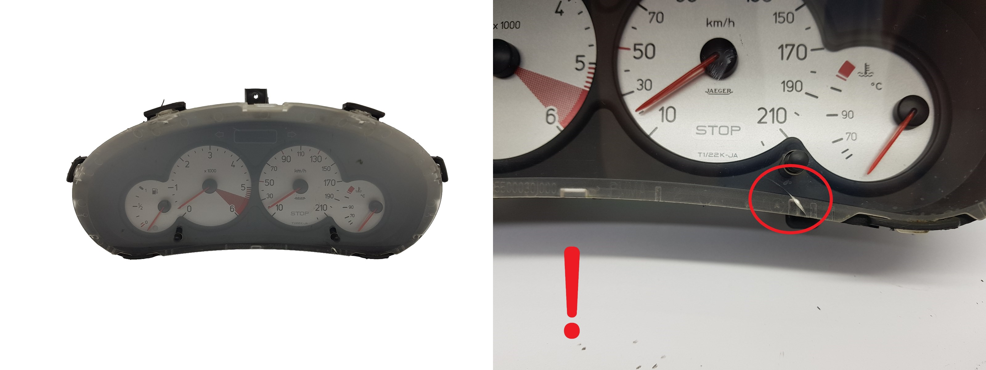 Tahhomeeter Peugeot 206 9656696280 000500809 1590 main product photo