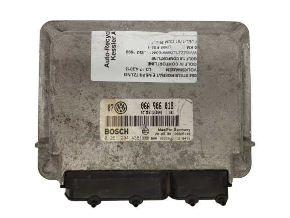 ECU Mootori Juhtplokk VW 06A906018 0261204438 Bosch main product photo