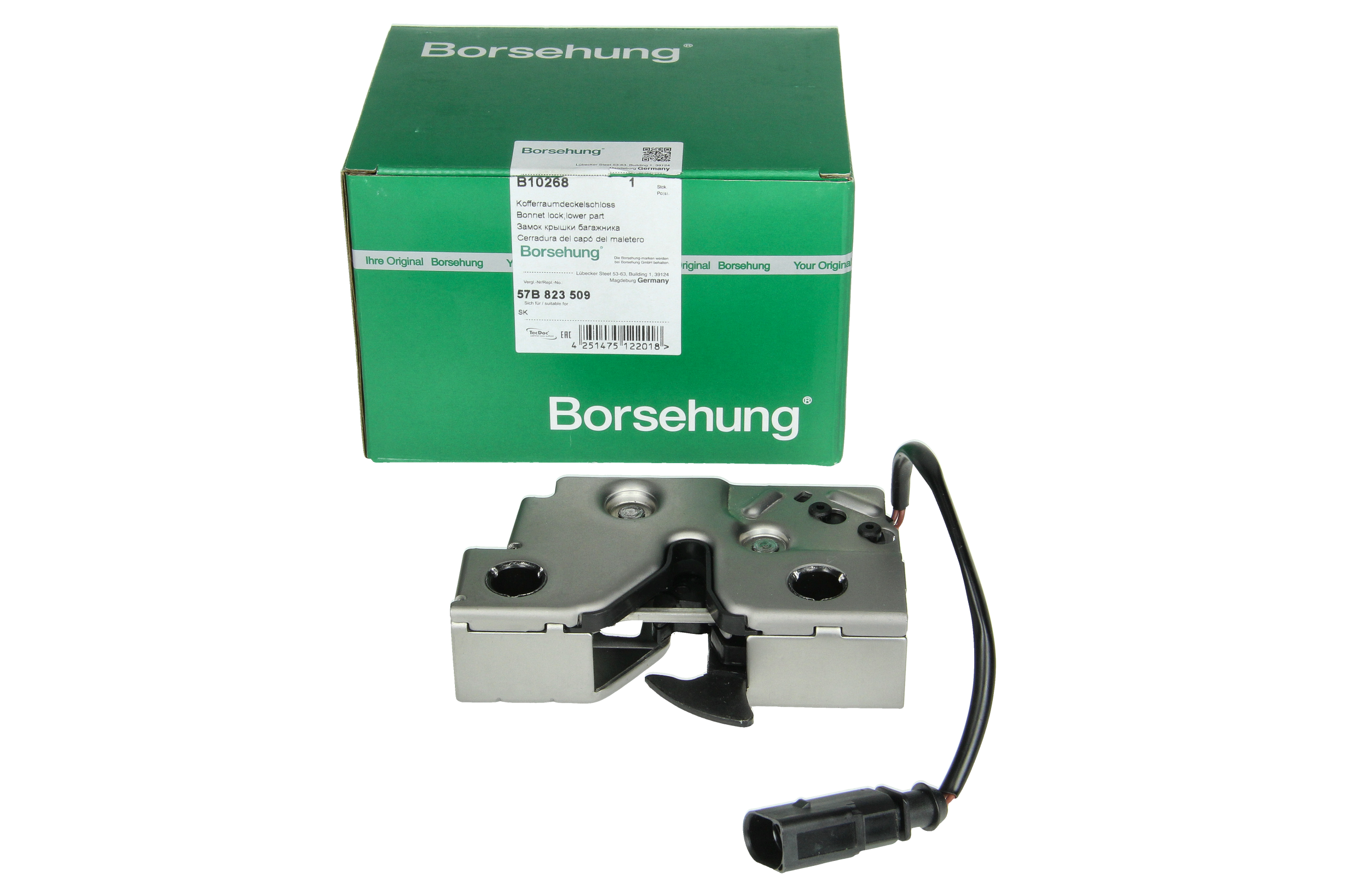 Kapoti Lukk 57B823509 B10268 Volkswagen Skoda Borsehung main product photo
