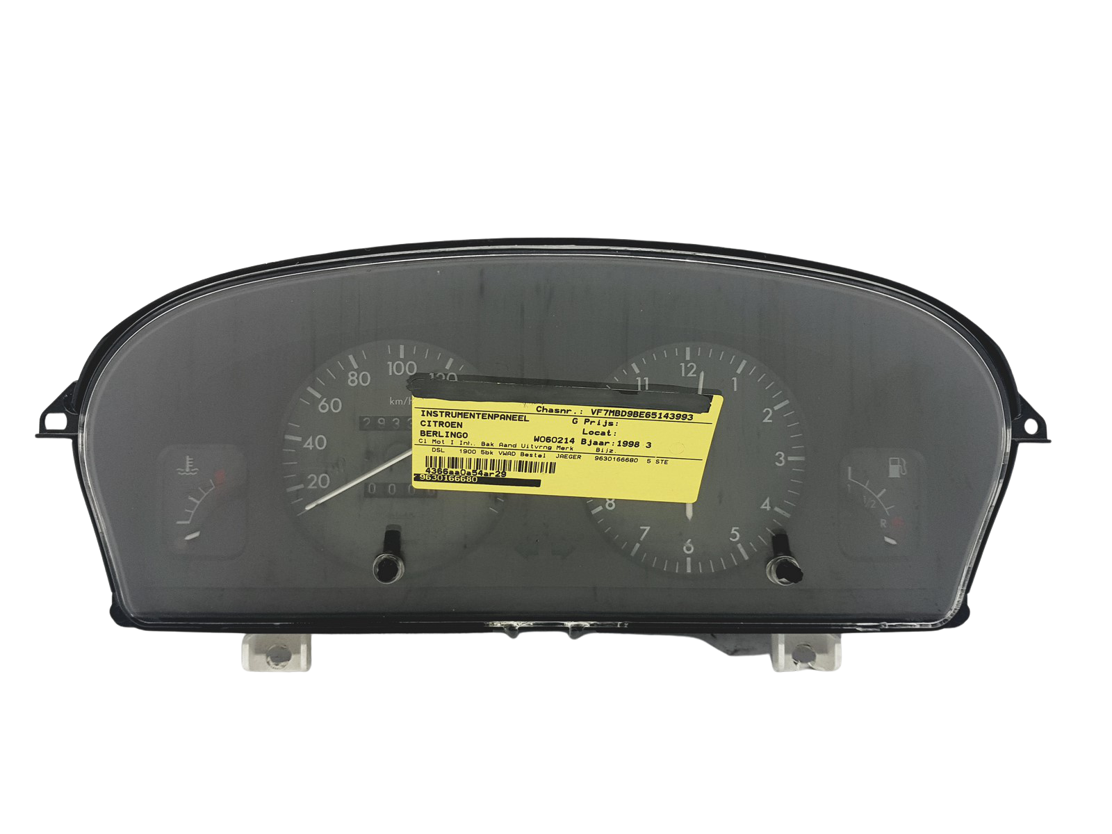 Spidomeeter Berlingo 1 Partner 1 9630166680 PSA 49179 main product photo