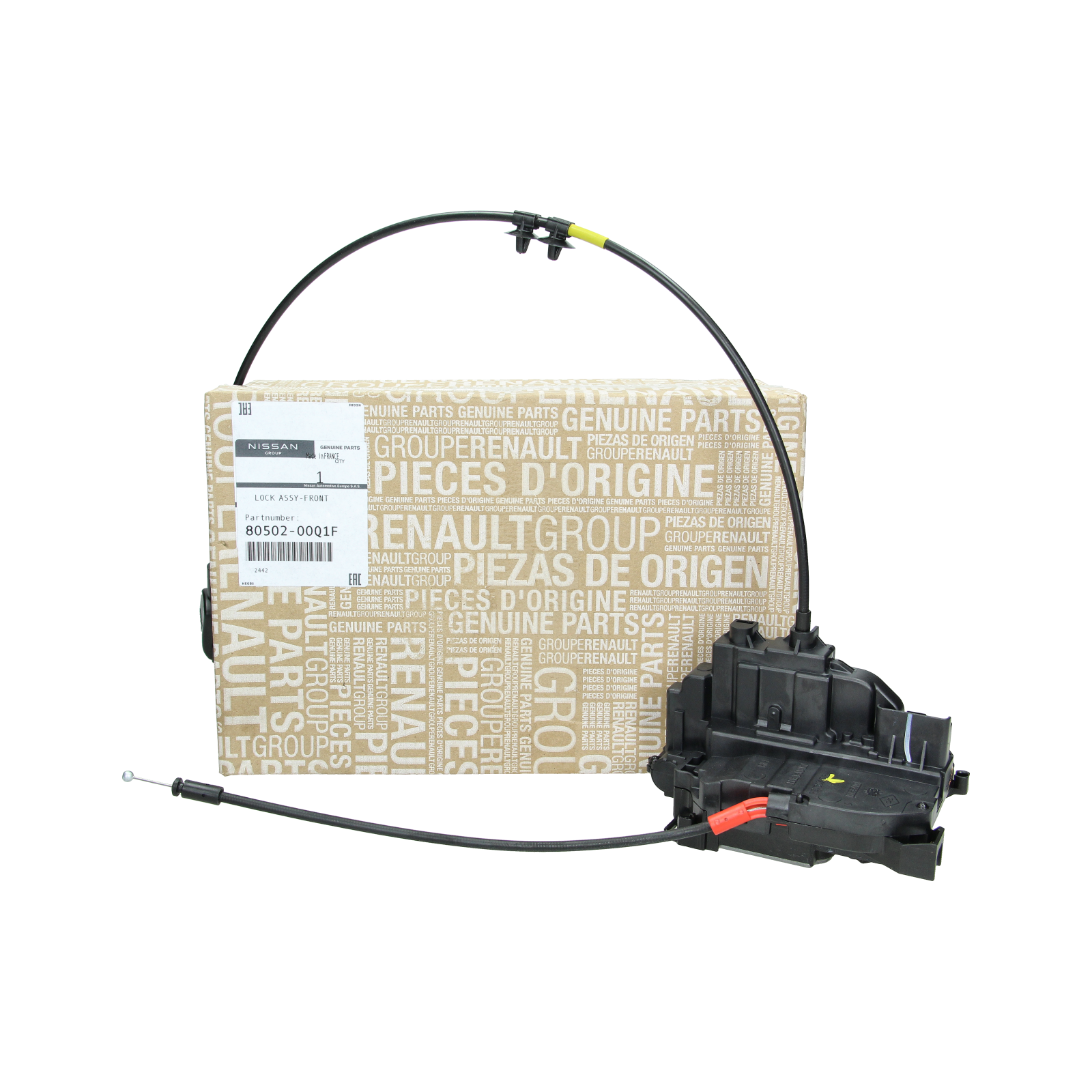 Ukse luku mehhanism Parem Ees Originaal 8050200Q1F 8200497604 Renault Nissan main product photo