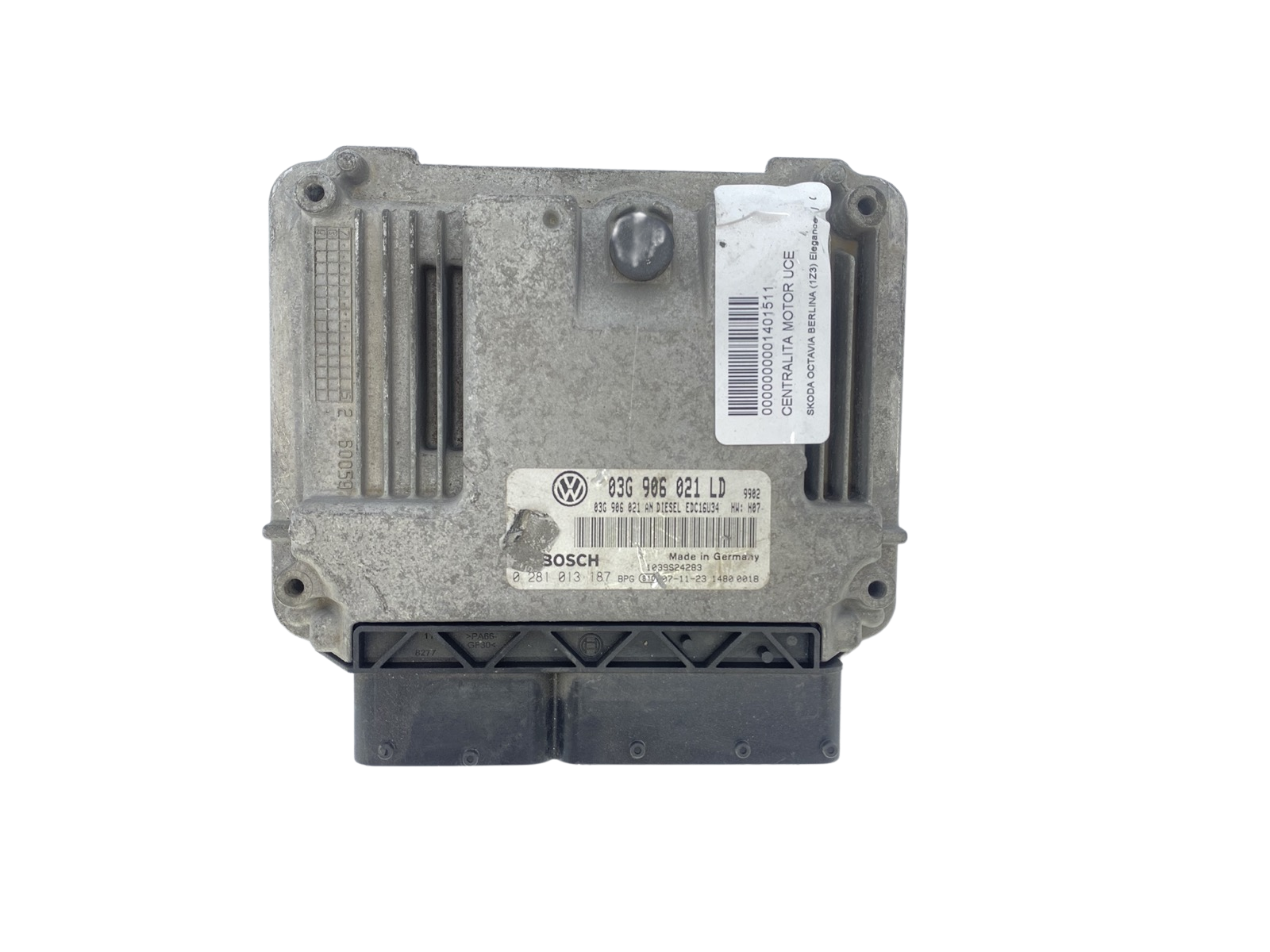 Juhtplokk 03G906021LD 0281013187 VW Skoda Bosch main product photo