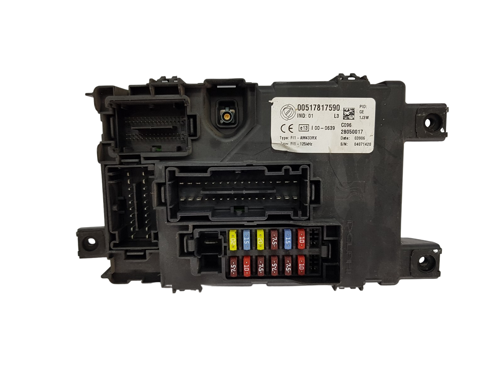 Kaitsmete kast Fiat 00517817590 28050017 Delphi 19713 main product photo