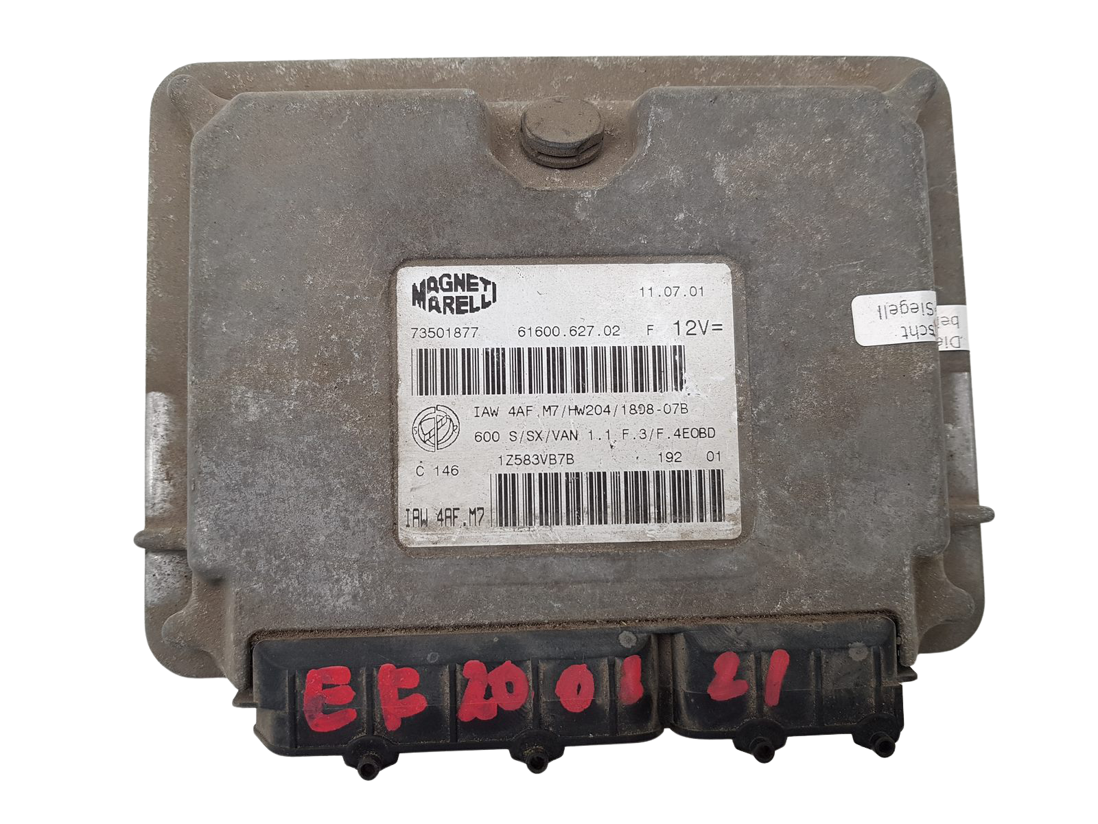 Juhtplokk Fiat Seicento 73501877 IAW4AF.M7 1.1 main product photo