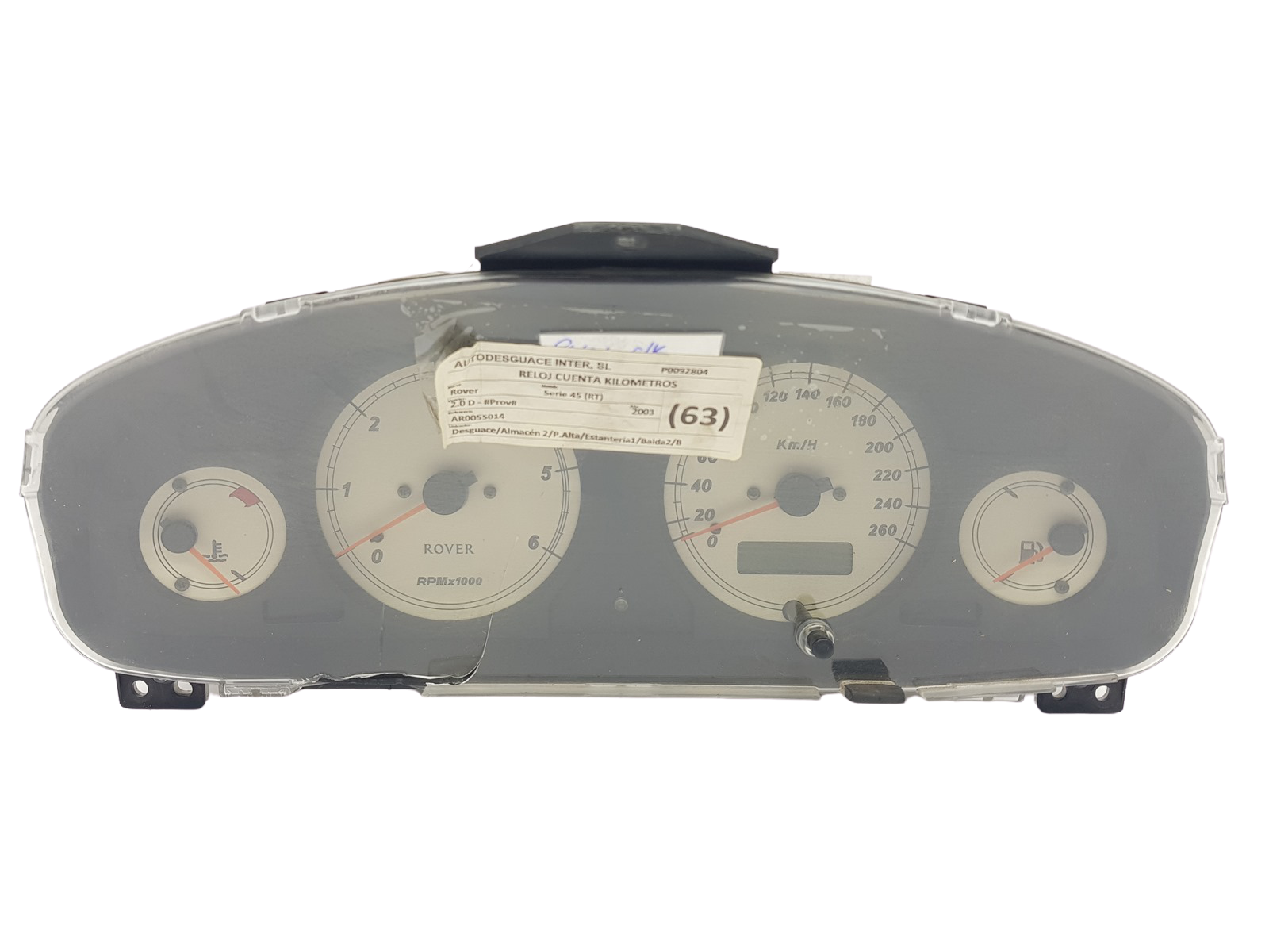 Tahhomeeter Rover 45 AR0055014 YAC002930XXX UK-NSI main product photo