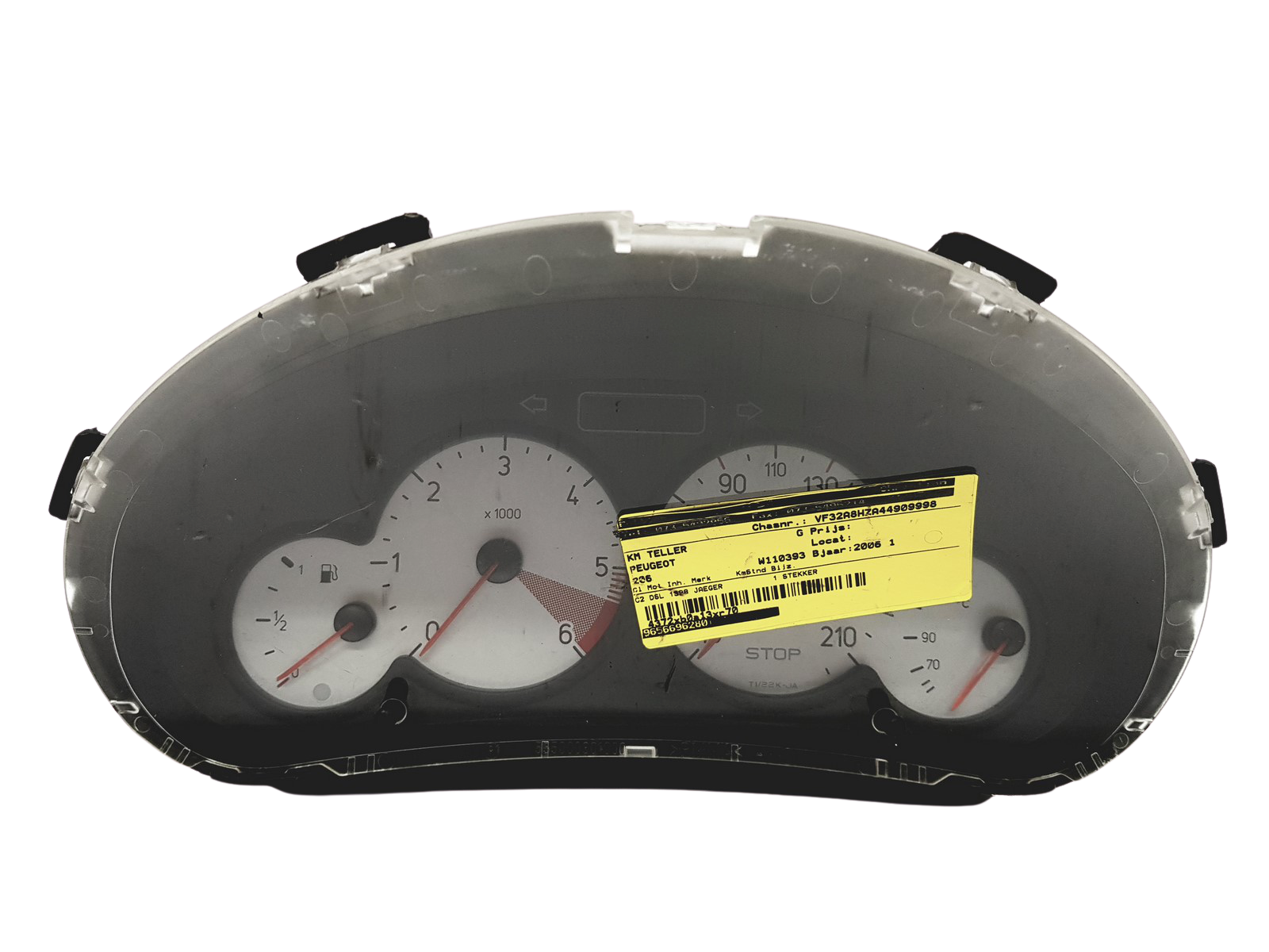 Tahhomeeter Peugeot 206 9656696280 000500809 30983 main product photo