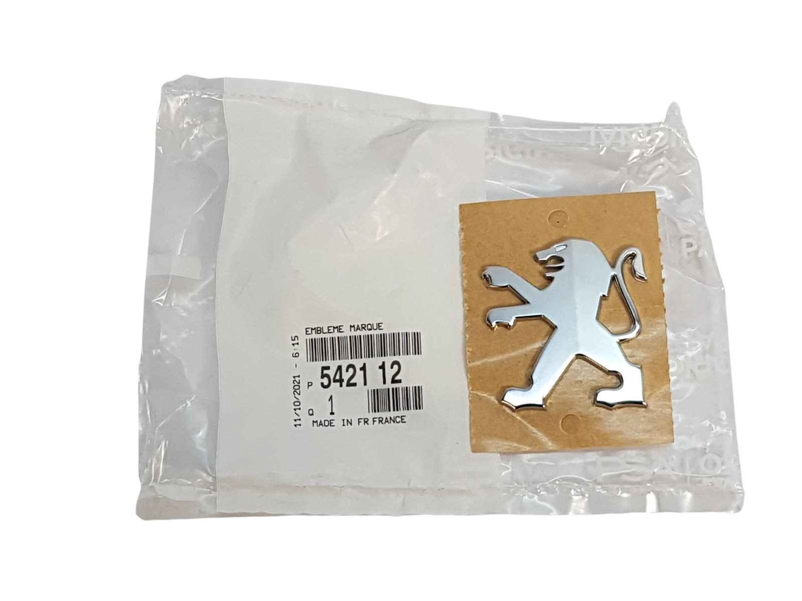 Embleem Peugeot 542112 5421.12 Originaal main product photo