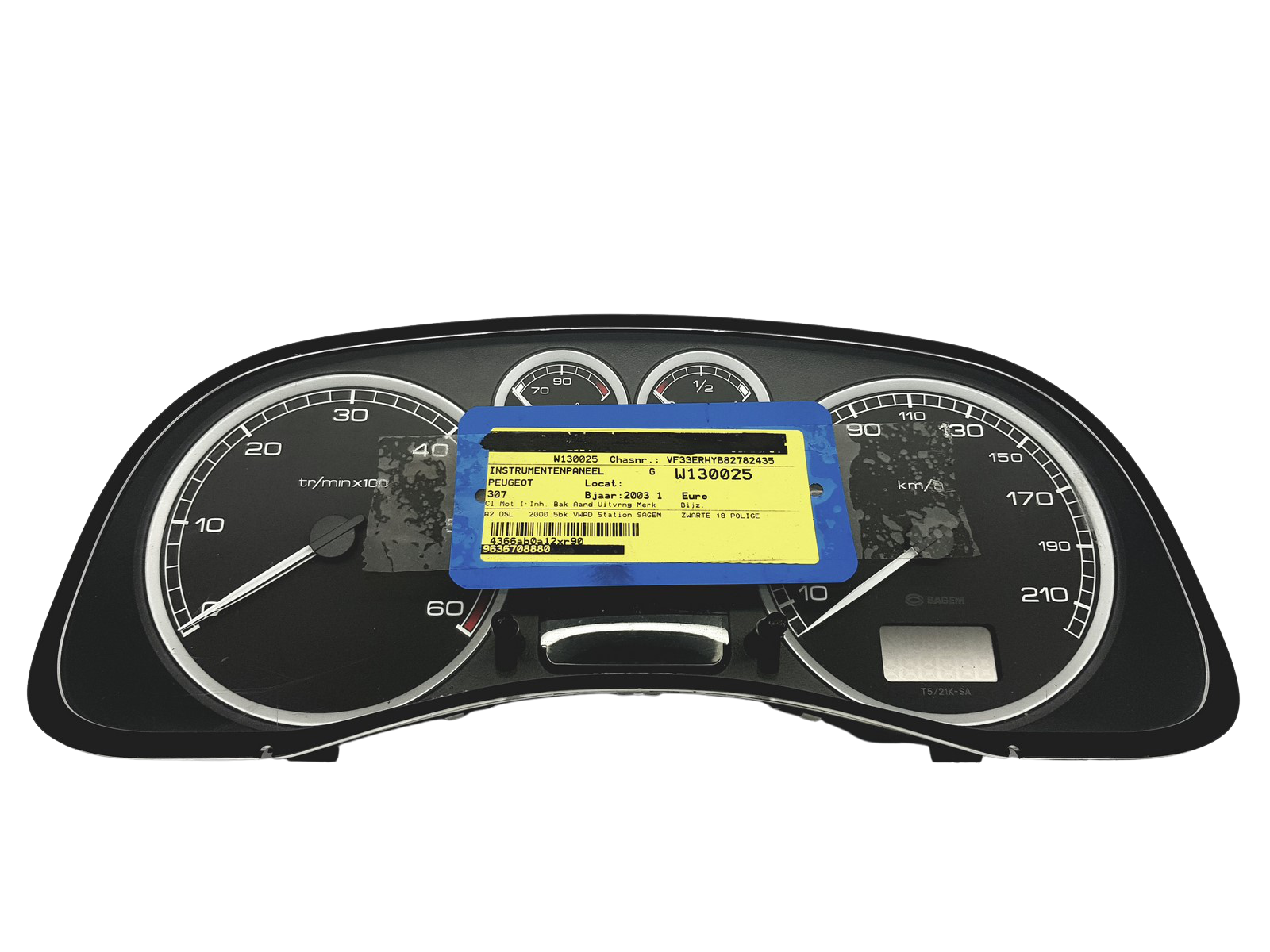 Spidomeeter Peugeot 307 9636708880 E 05 49354 main product photo