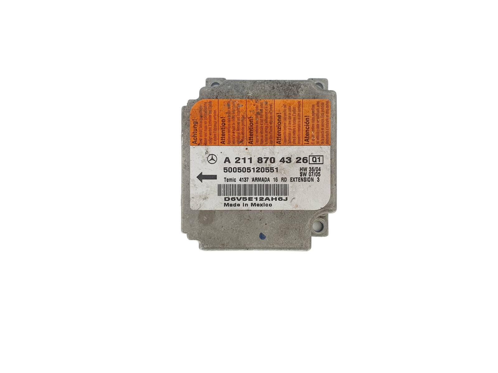 Juhtplokk A2118704326 500505120551 Mercedes Temic main product photo