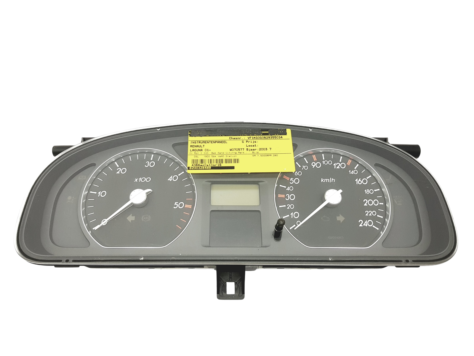 Tahhomeeter Renault Laguna 2 8200328449 44767 main product photo