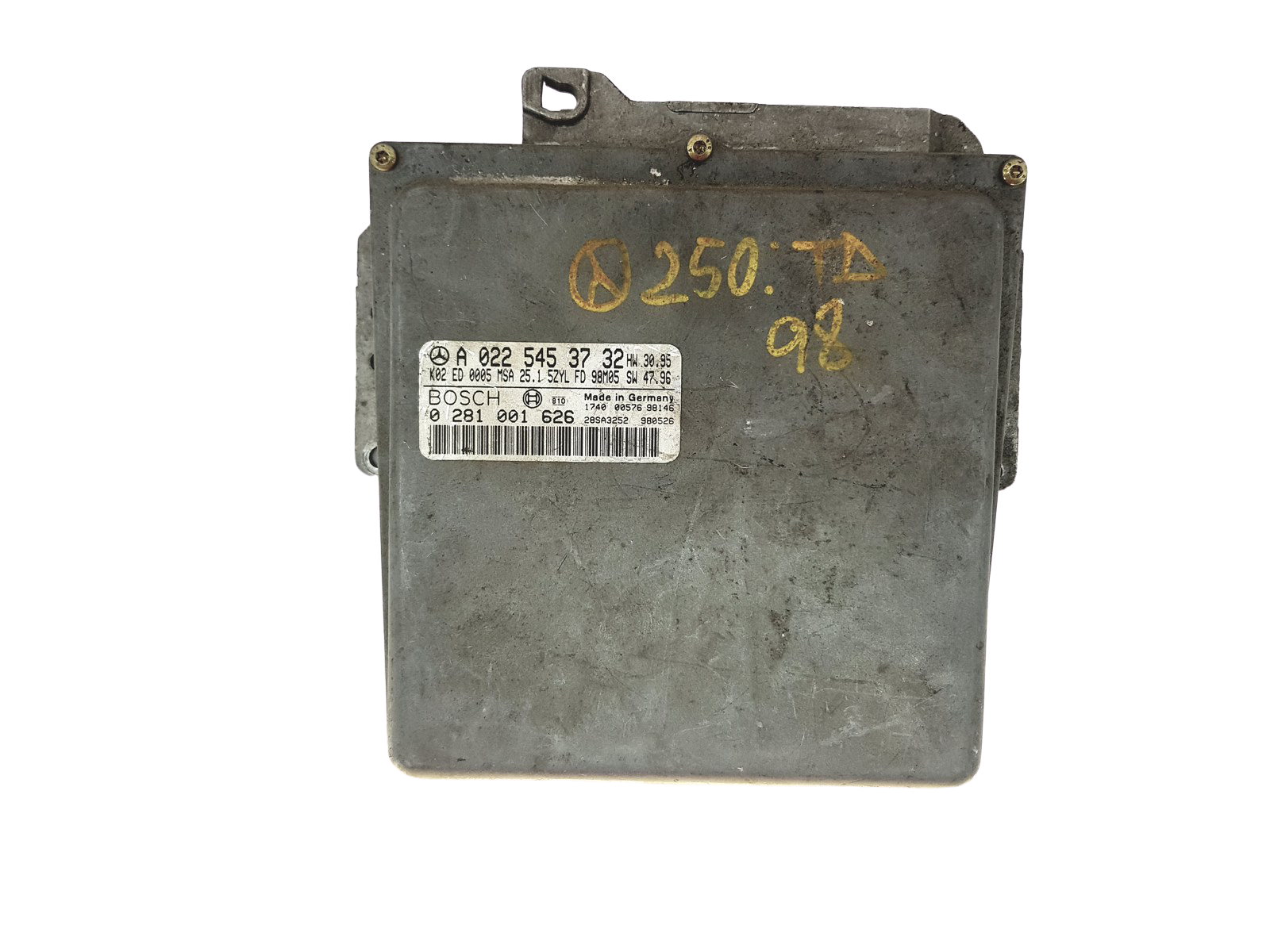 Juhtplokk A0225453732 0281001626 Mercedes Bosch main product photo