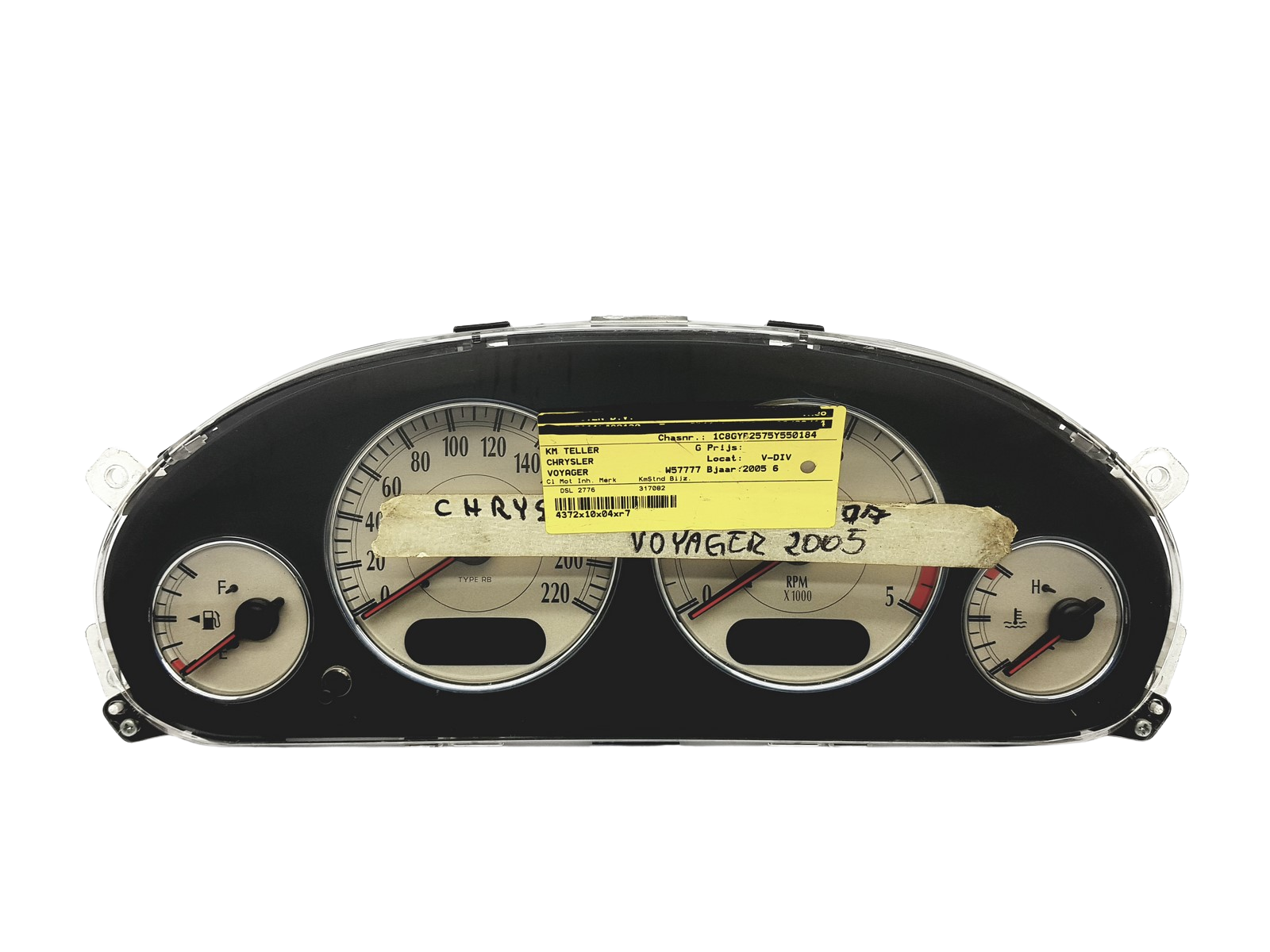 Tahhomeeter Chrysler Voyager P05082826AH 52289 main product photo