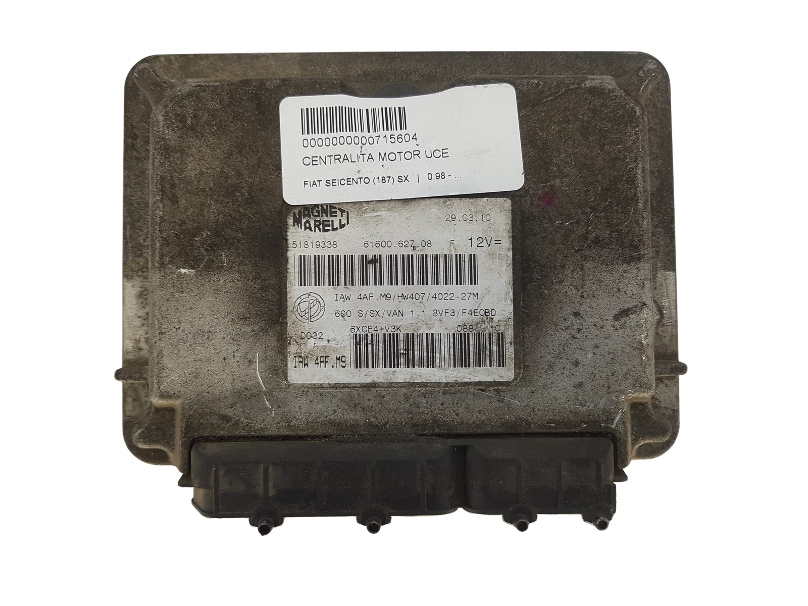 Juhtplokk Fiat 51819338 IAW4AF.M9 61600.627.08 Magneti Marelli 1055 main product photo