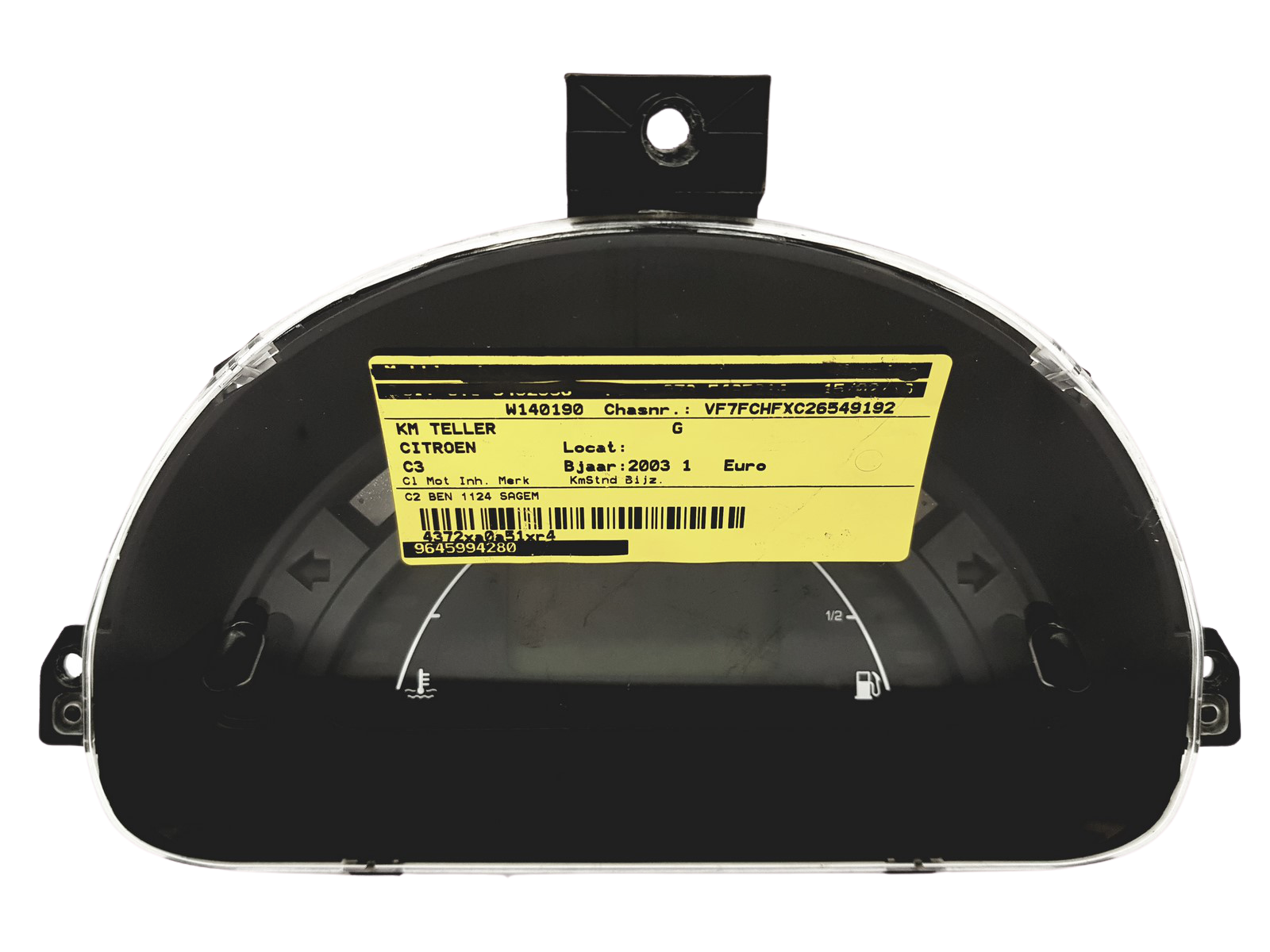 Tahhomeeter Citroen C3 9645994280 B 01 30911 main product photo