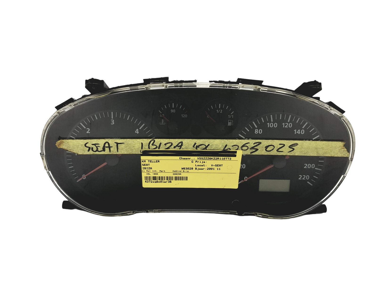 Tahhomeeter Seat Ibiza W06K0920801E 110008924028 52301 main product photo