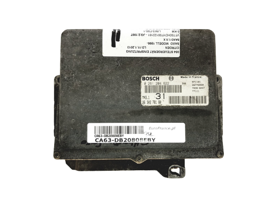 Juhtplokk 0261204622 9630278180 26FM0000 MA3.1 PSA Bosch 20808 main product photo