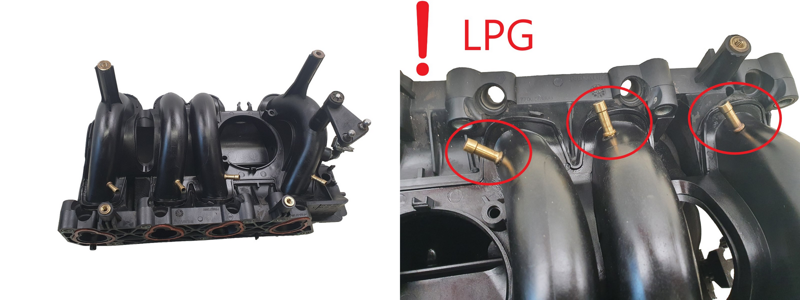 Sisselaskekollektor LPG 8200961787 7700273860 1.4 K7J Dacia Sandero main product photo