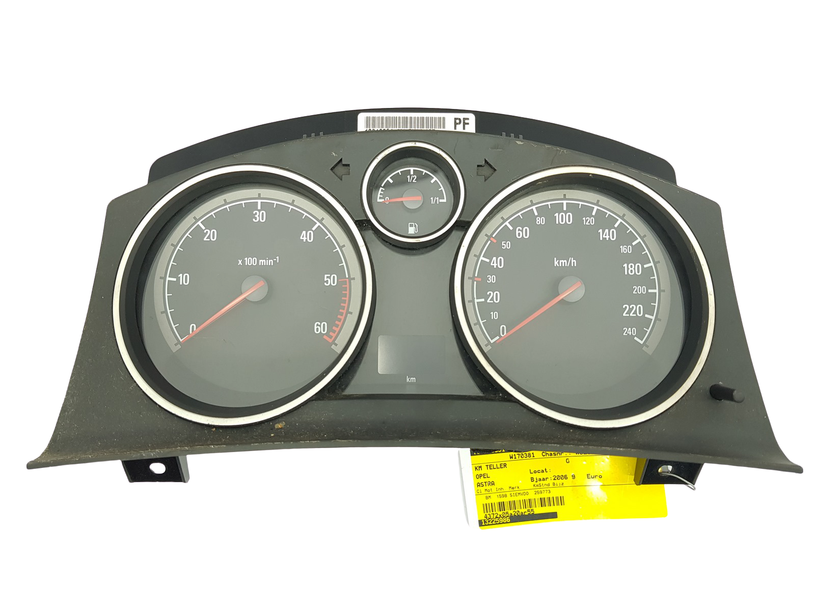 Tahhomeeter Opel Astra H Zafira B 13216684PF 25613 main product photo