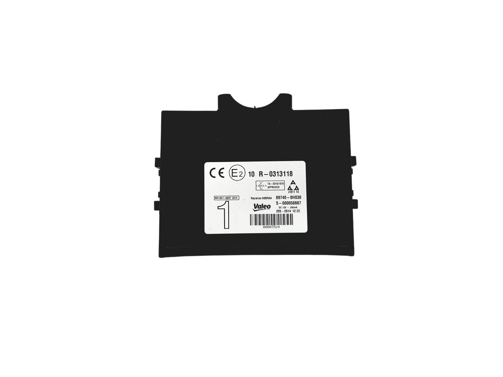 Juhtploki moodul Toyota 10R-0313118 89740-0H030 Valeo main product photo