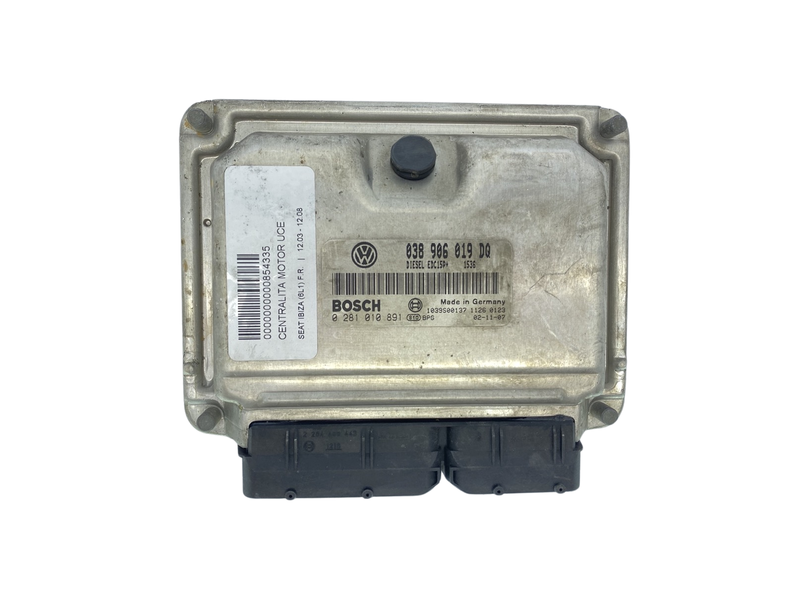 Juhtplokk 038906019DQ 0281010891 VW Seat Bosch 63532 main product photo