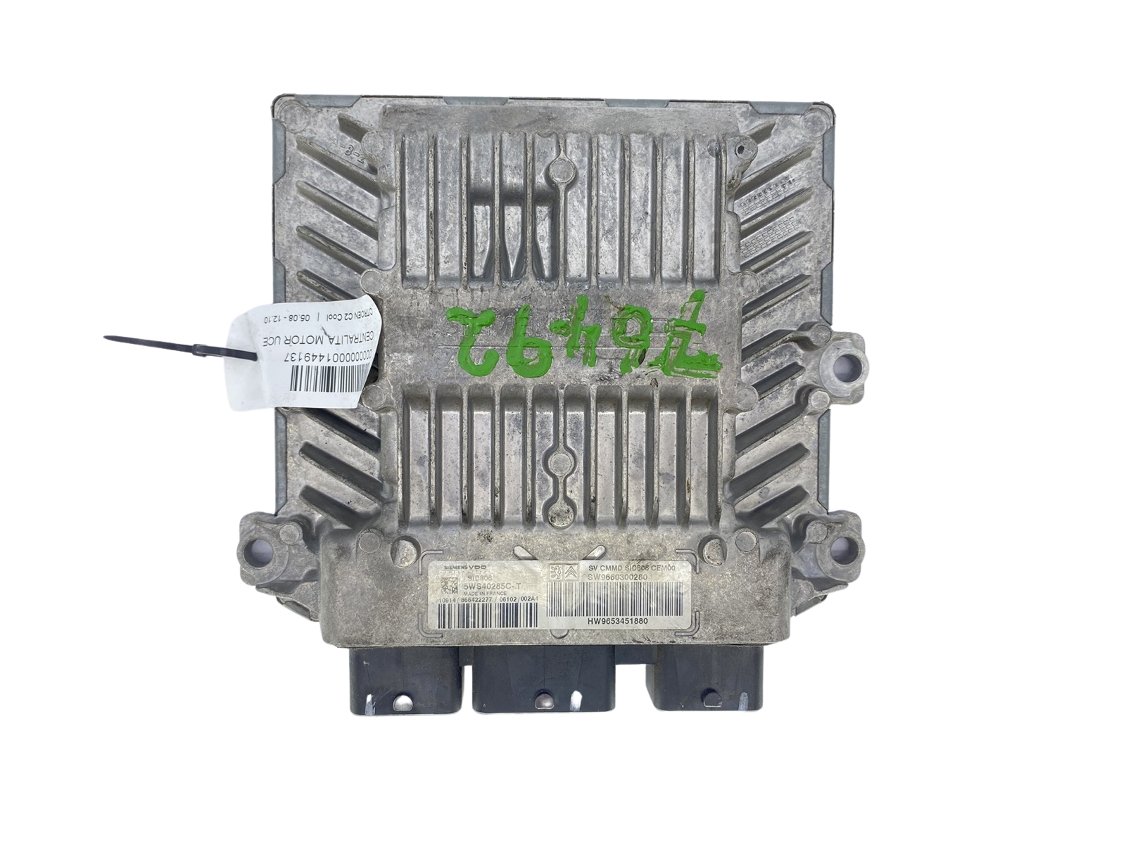 Juhtplokk 9660300280 9653451880 5WS40285C-T PSA Siemens 59584 main product photo