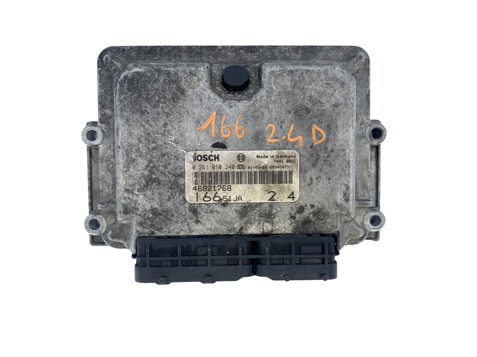 ECU Mootori Juhtplokk 46821768 0281010340 16651JA Alfa Romeo Bosch 52062 main product photo