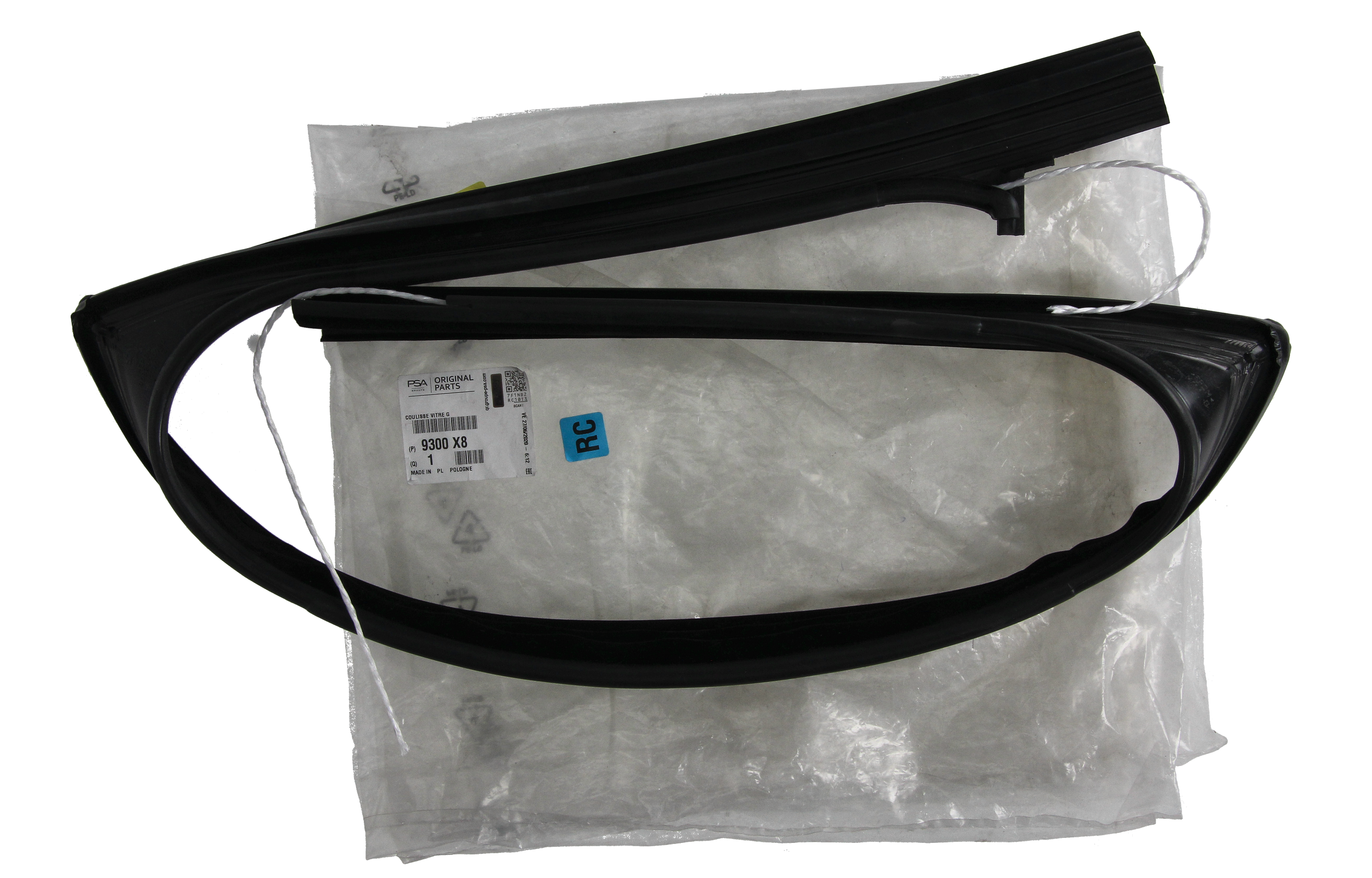 Ukseklaasi Tihend Vasak Originaal Peugeot 3008 5008 9300X8 main product photo