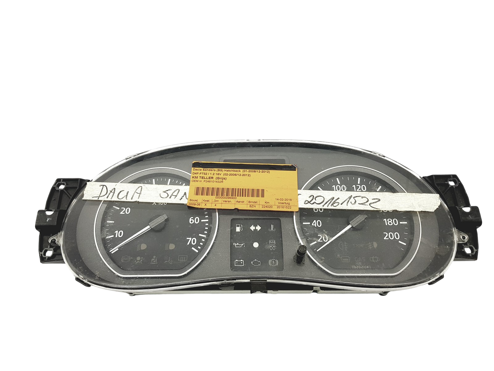 Tahhomeeter Dacia Sandero 248101432R 52623 main product photo