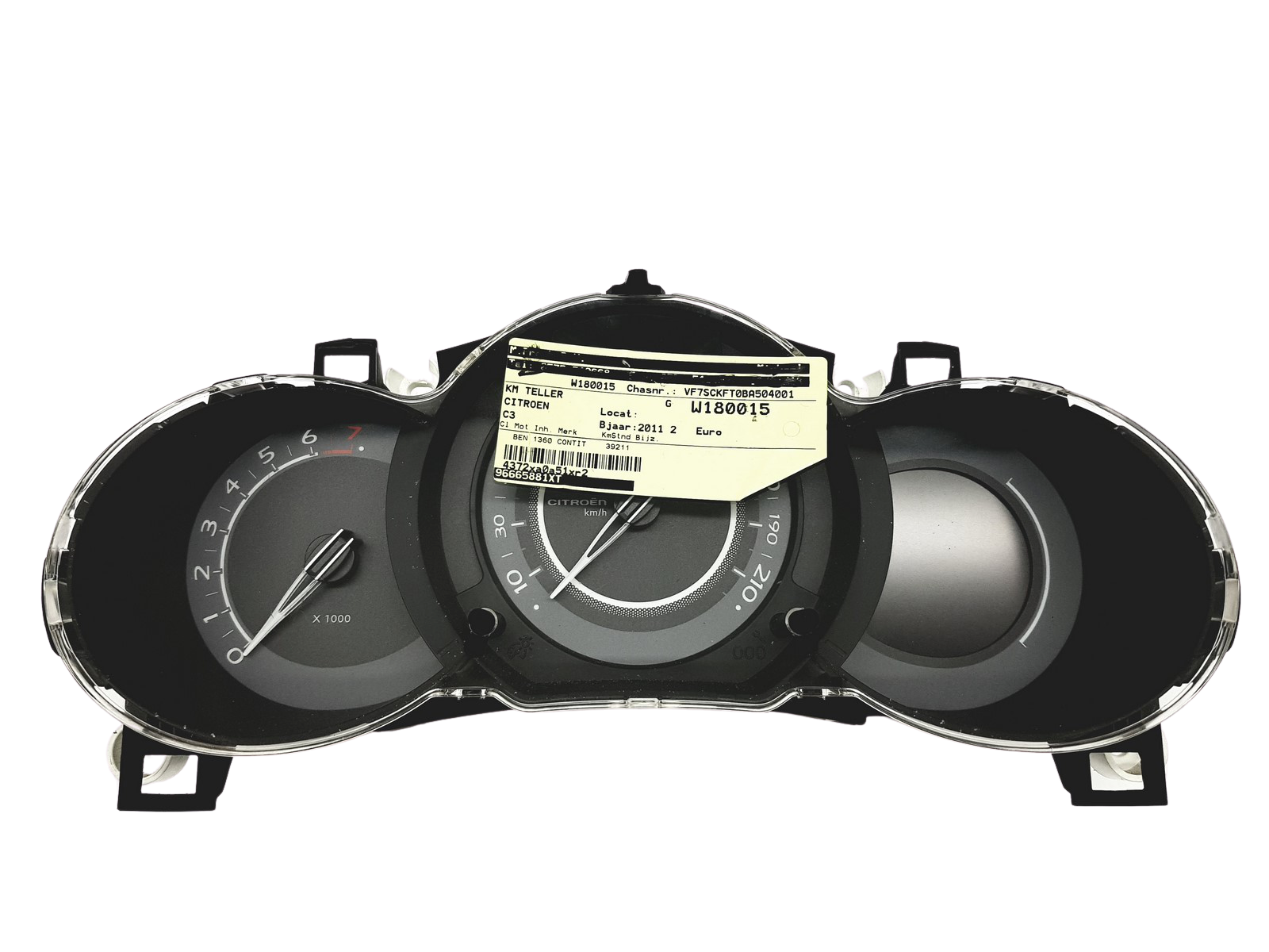 Tahhomeeter Citroen C3 96665881XT A2C53365600 32394 main product photo