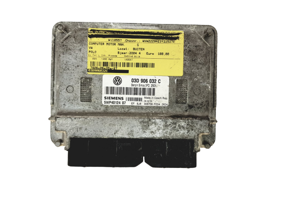 Juhtplokk 03D906032C 5WP40124 07 VW Siemens 18801 main product photo